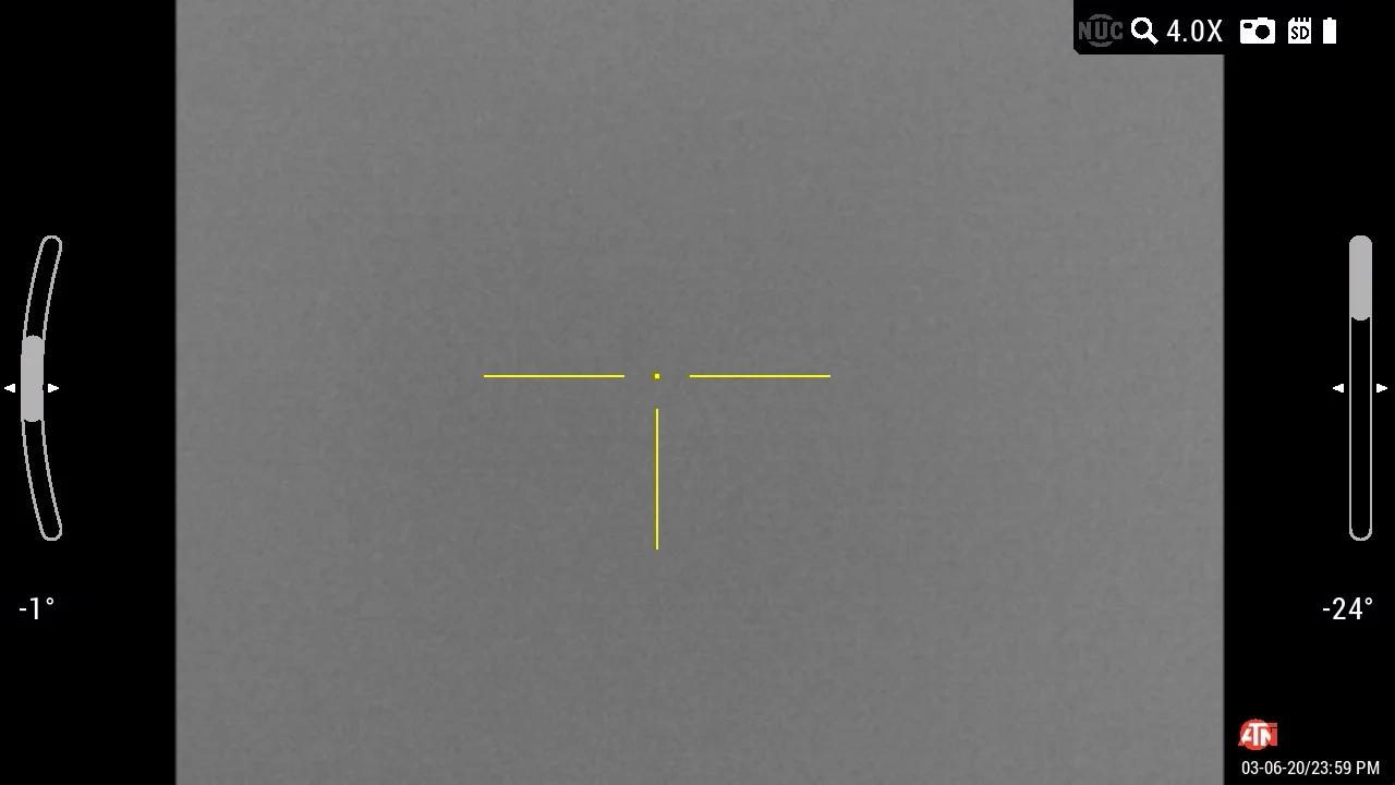 ATN ThOR LTV 320 4-12x Thermal Scope reticle option 6