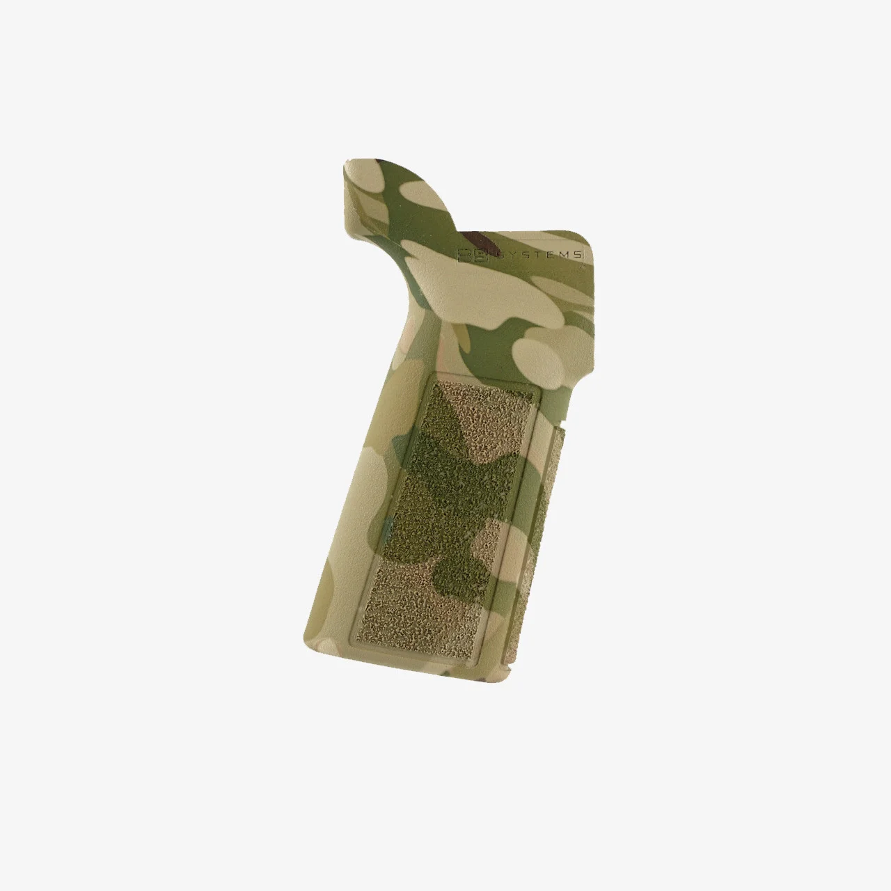 An image featuring a rare MultiCam variant of the B5 Systems Type 23 grip, highlighting its unique design and limited availability