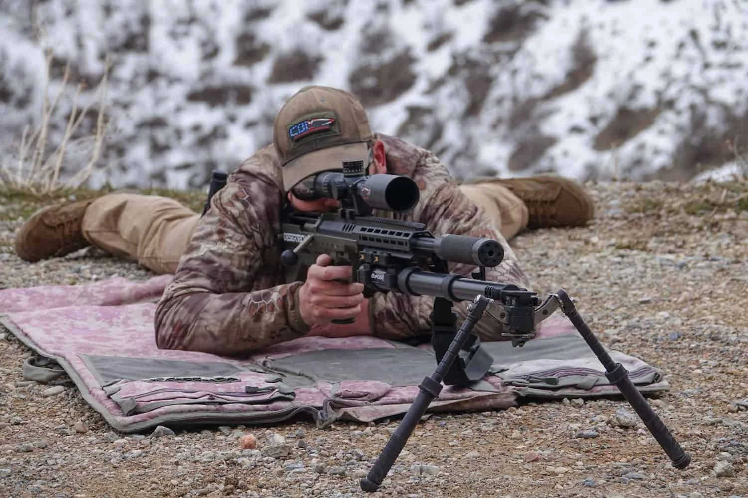 desert tech srs with bipodext pro stabilizer mounted field test jeff wood