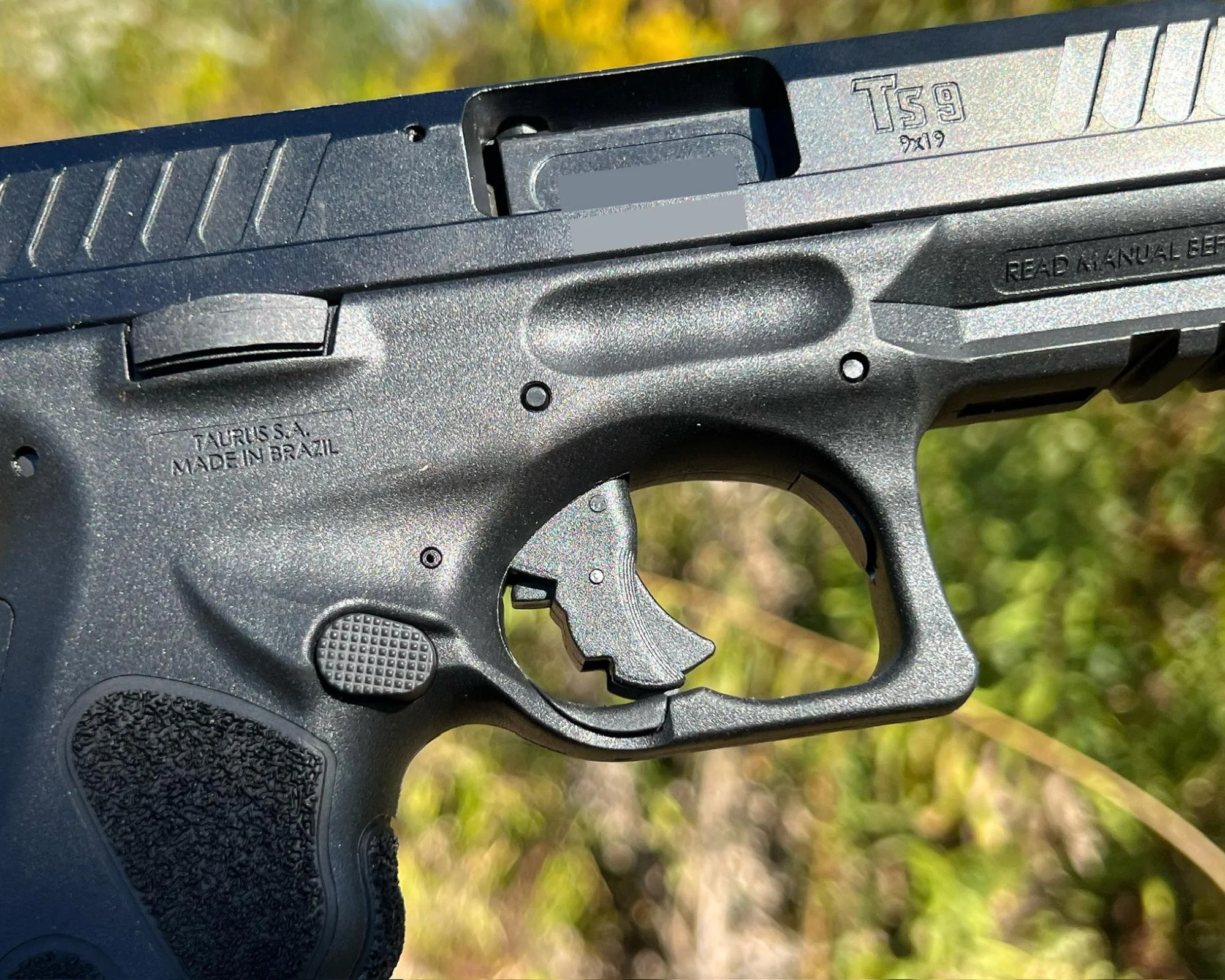 taurus ts9 trigger close up
