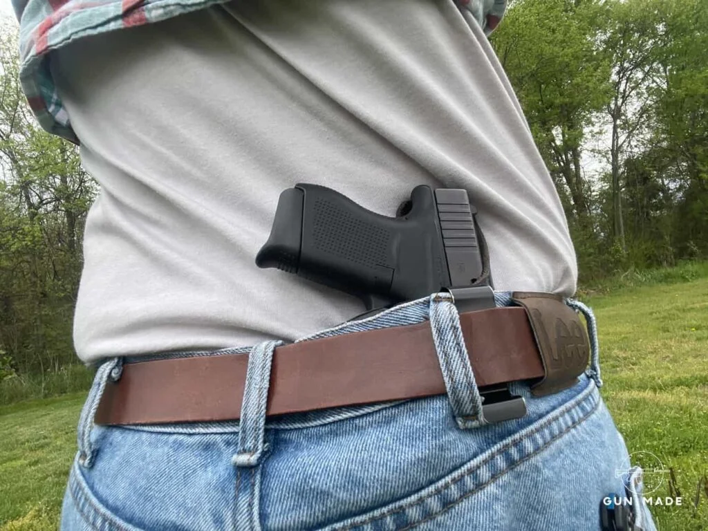 Glock 43 holstered