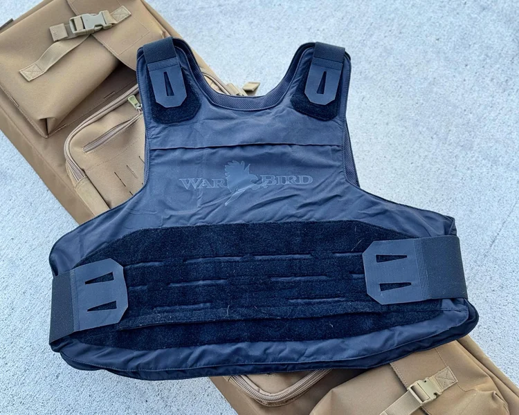 Detailed image of the WarBird SkyFlex IIIA Armor System showing the durable materials and craftsmanship
