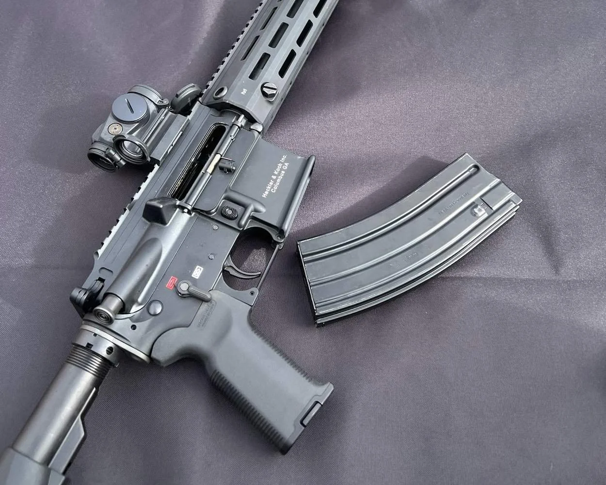 hk mr556 review at industry day at the range shot show