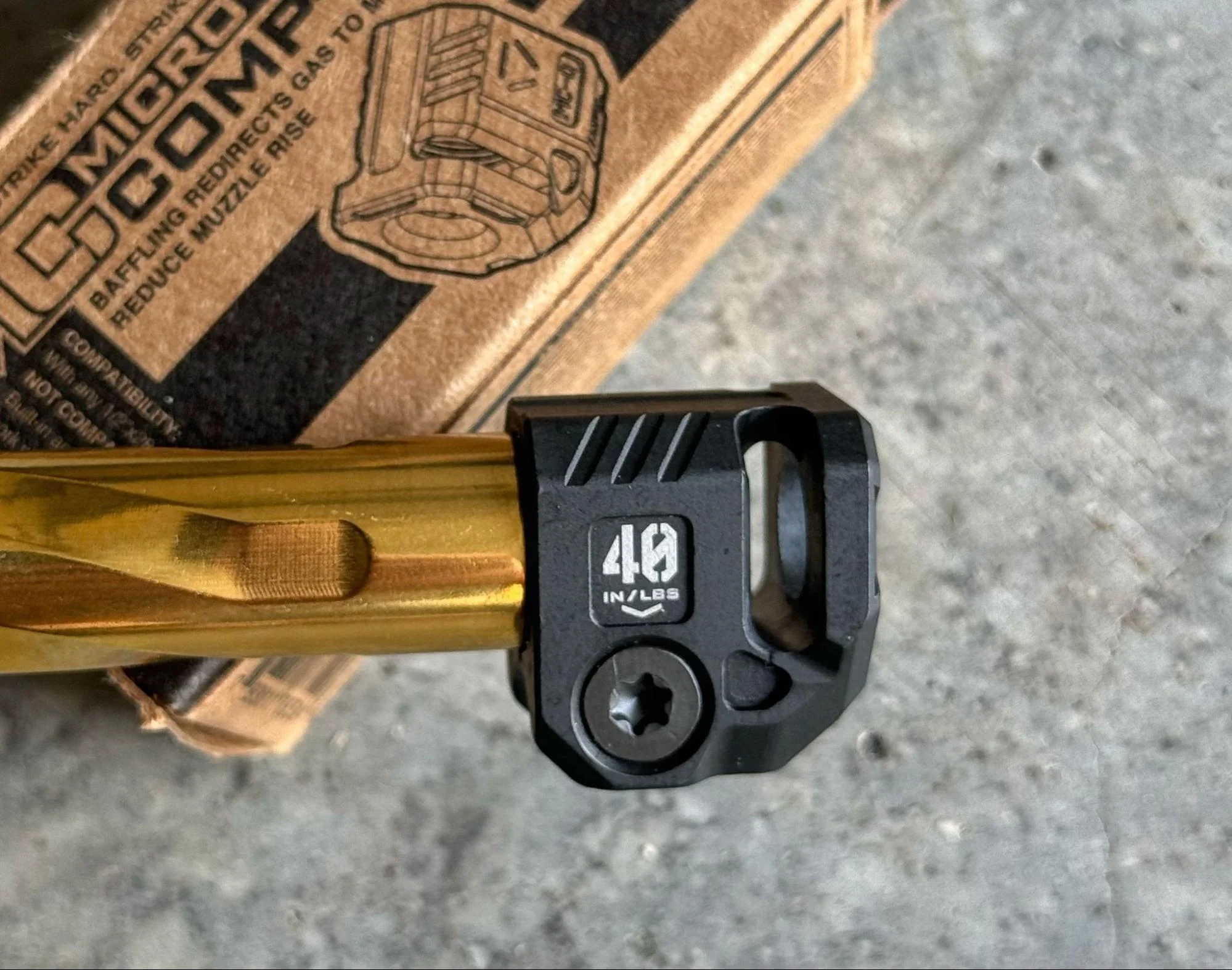 strike industries compensators close up