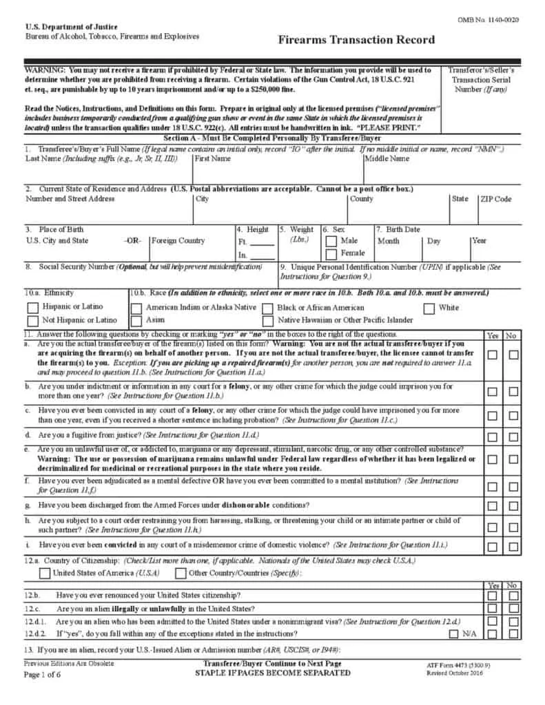 atm form 4473 ffl meaning