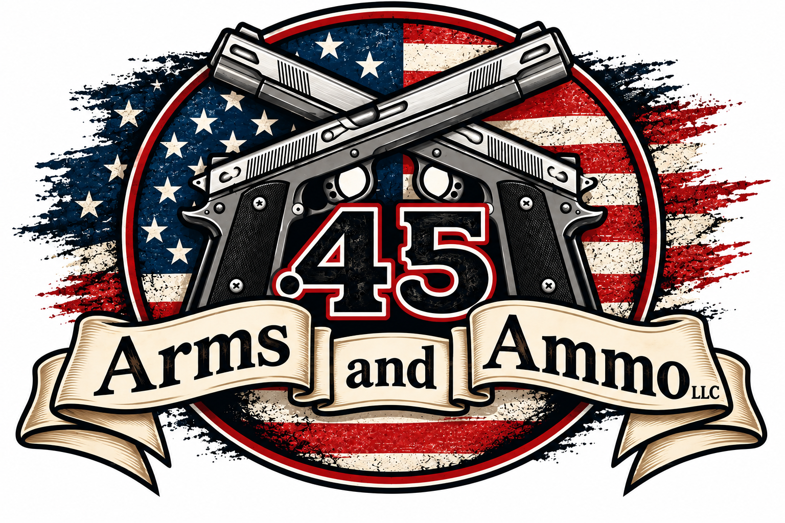 .45 Arms and Ammo logo