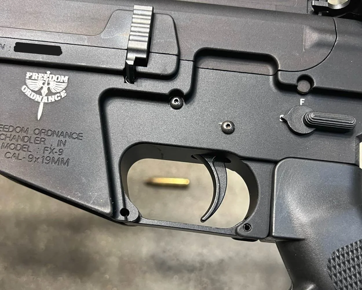 freedom ordnance fx9 trigger and controls