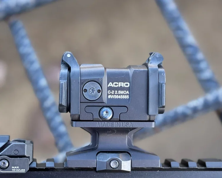 Acro C-2 2.5 MOA red dot optic mounted on the Springfield Armory Saint Victor 5.56 Pistol