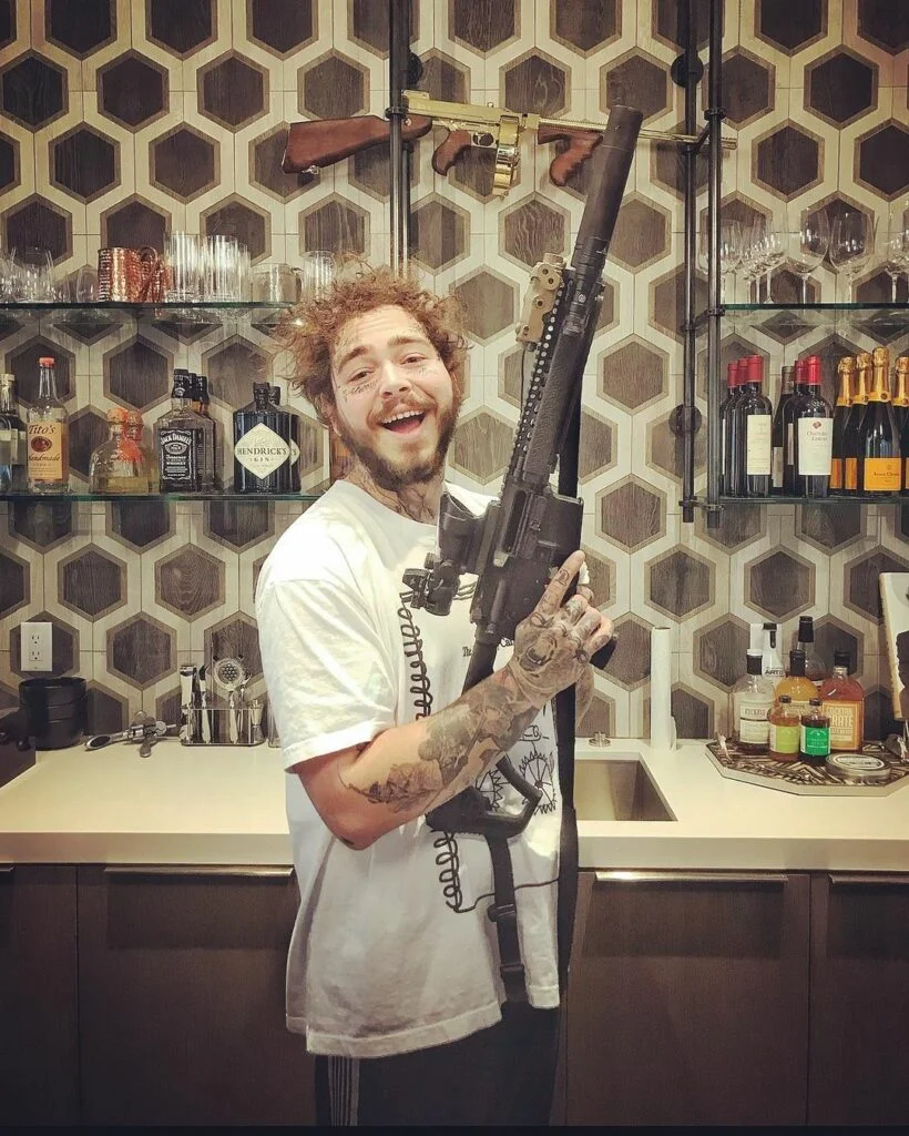 post malone with the dd daniel defense mk18