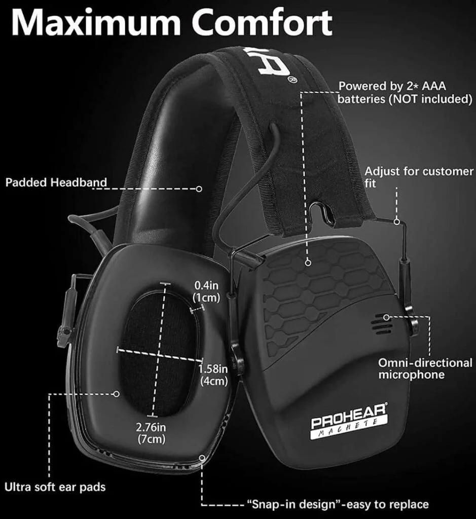PROHEAR 030 Bluetooth 5.0 Electronic Shooting Ear Protection Earmuffs