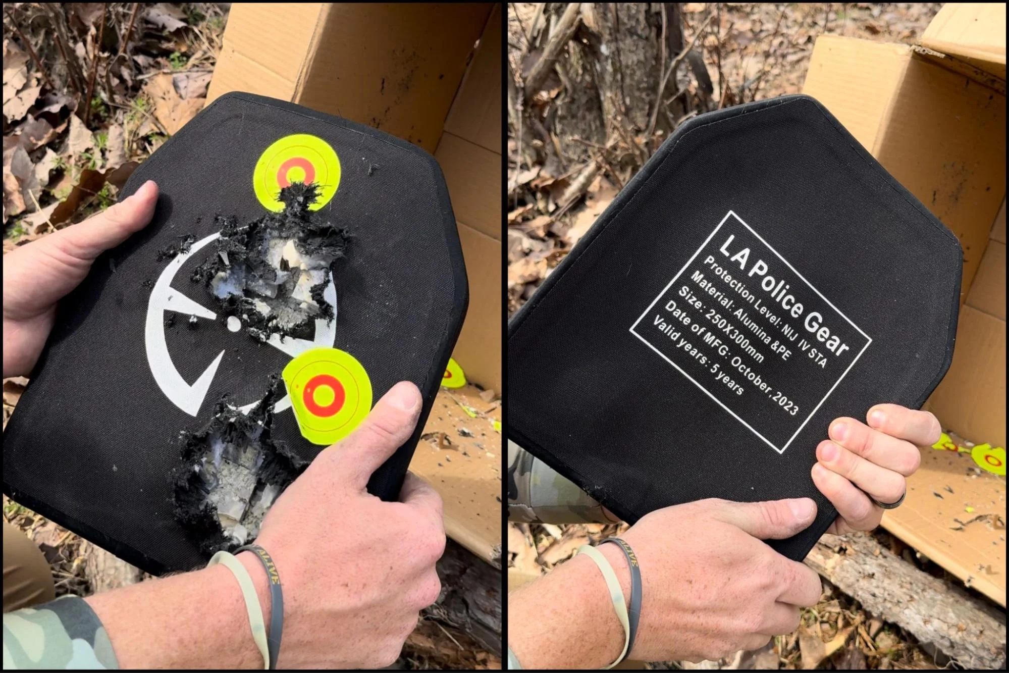 la police gear level iv armor hands on review side by side 4