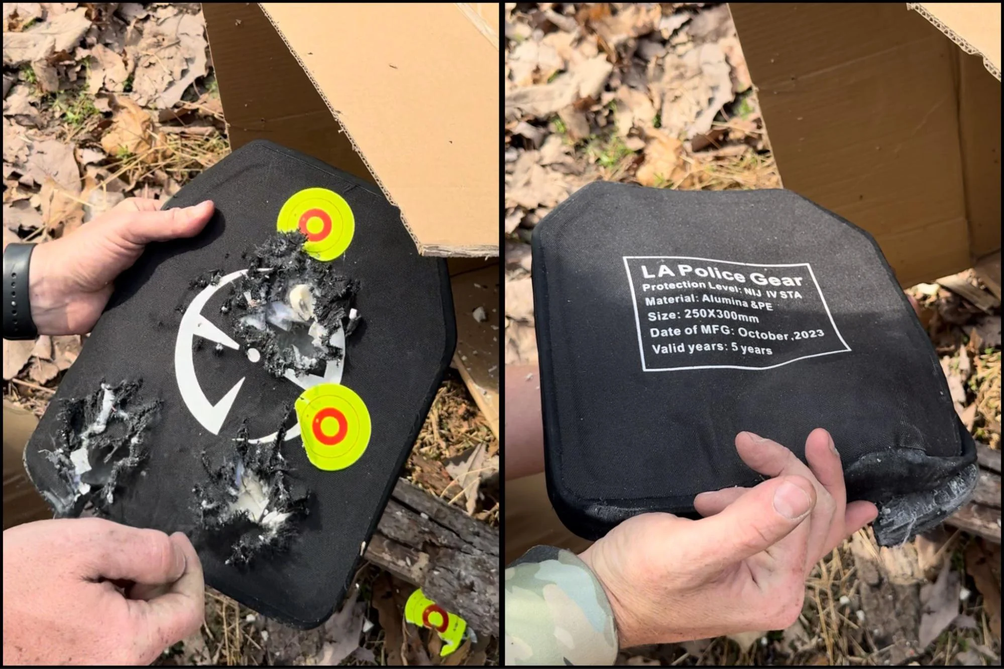 la police gear level iv armor hands on review side by side 6