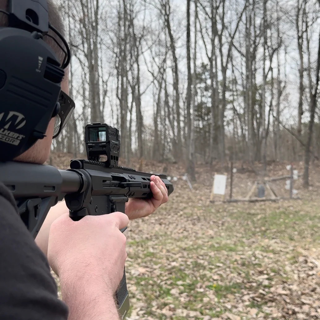 bear creek arsenal bc15 with holosun aems hands on range test POV