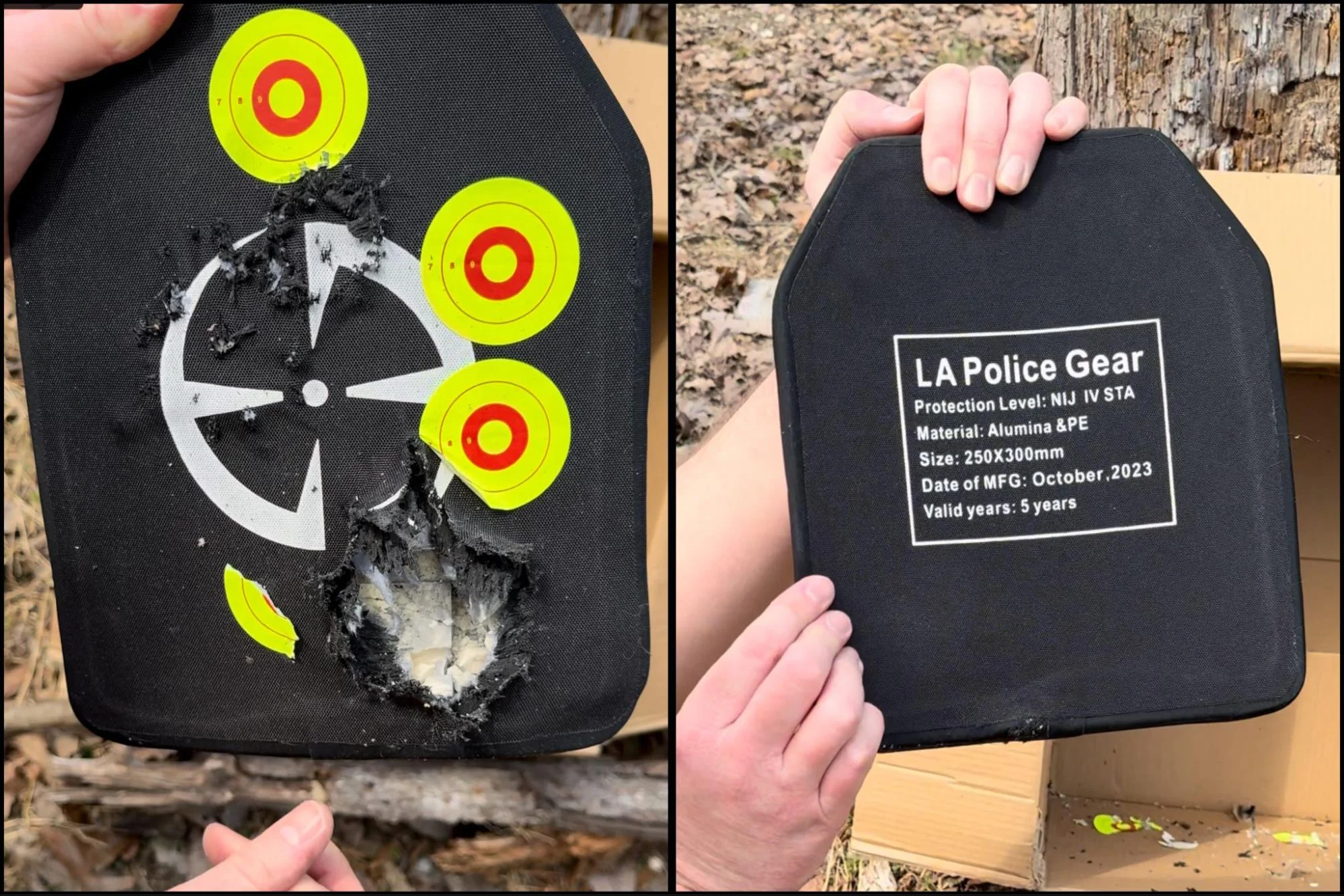 la police gear level iv armor hands on review side by side 3
