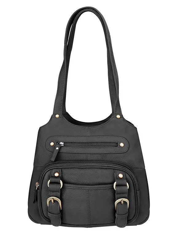 Roma Leathers Leather Locking Concealment Purse
