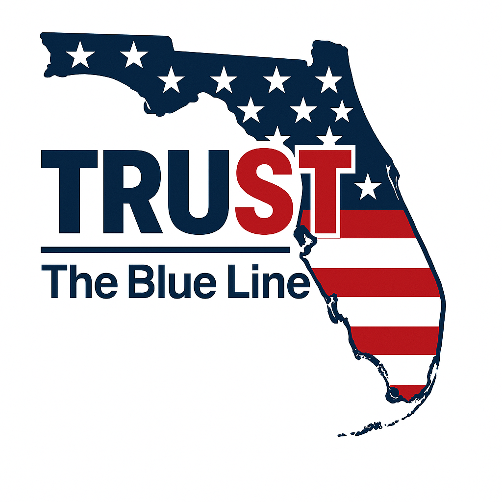 Trust The Blue Line logo