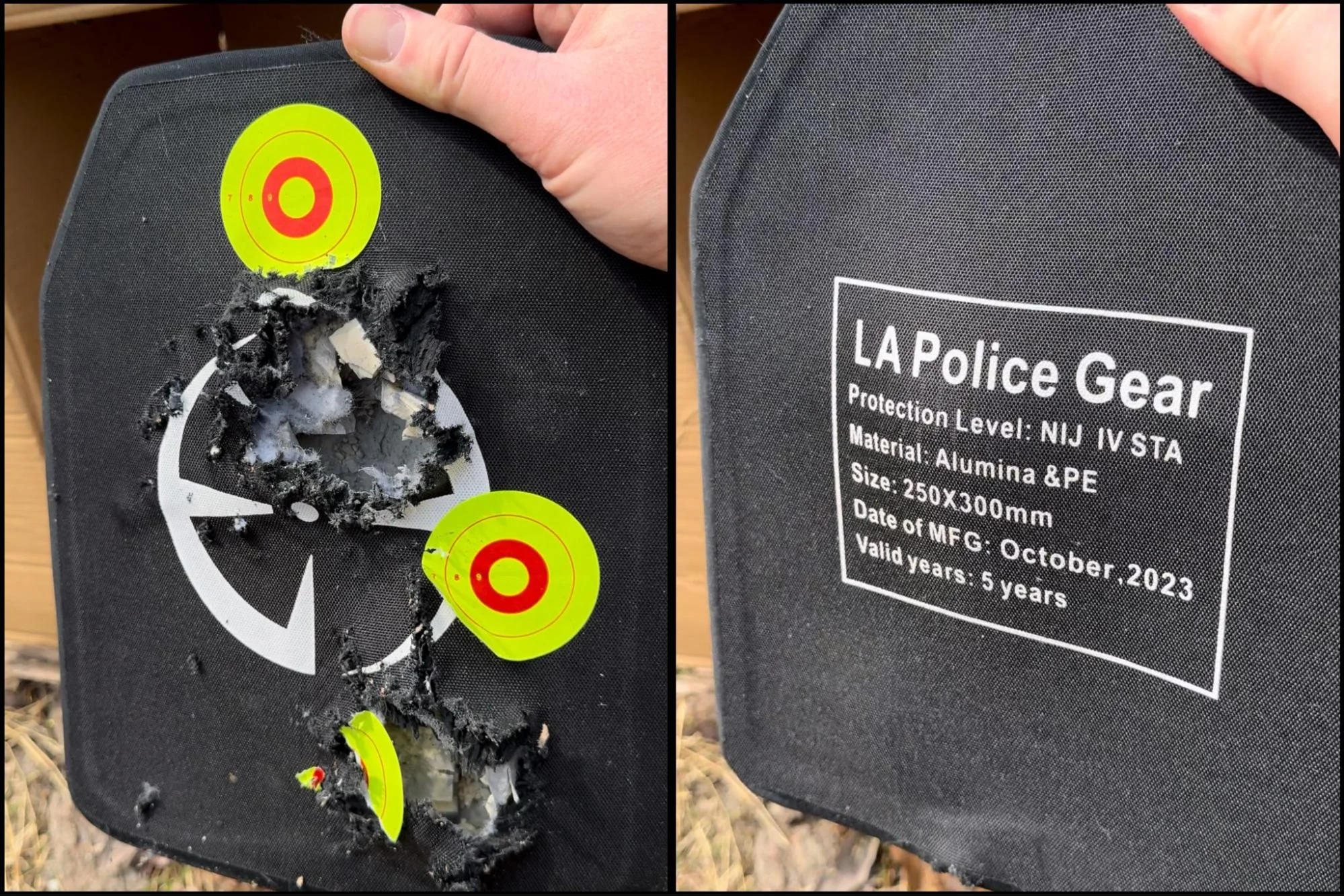 la police gear level iv armor hands on review side by side 5