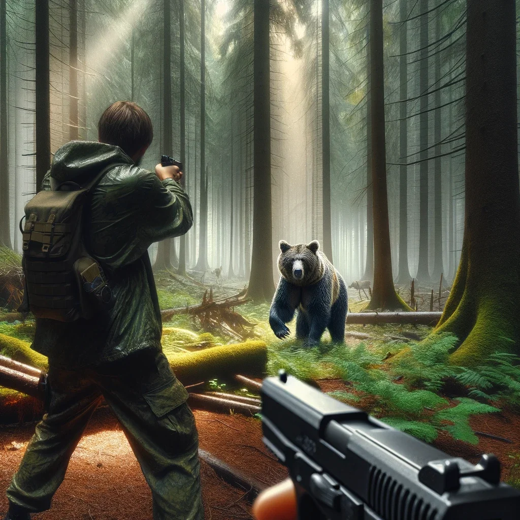 10mm handgun bear encounter