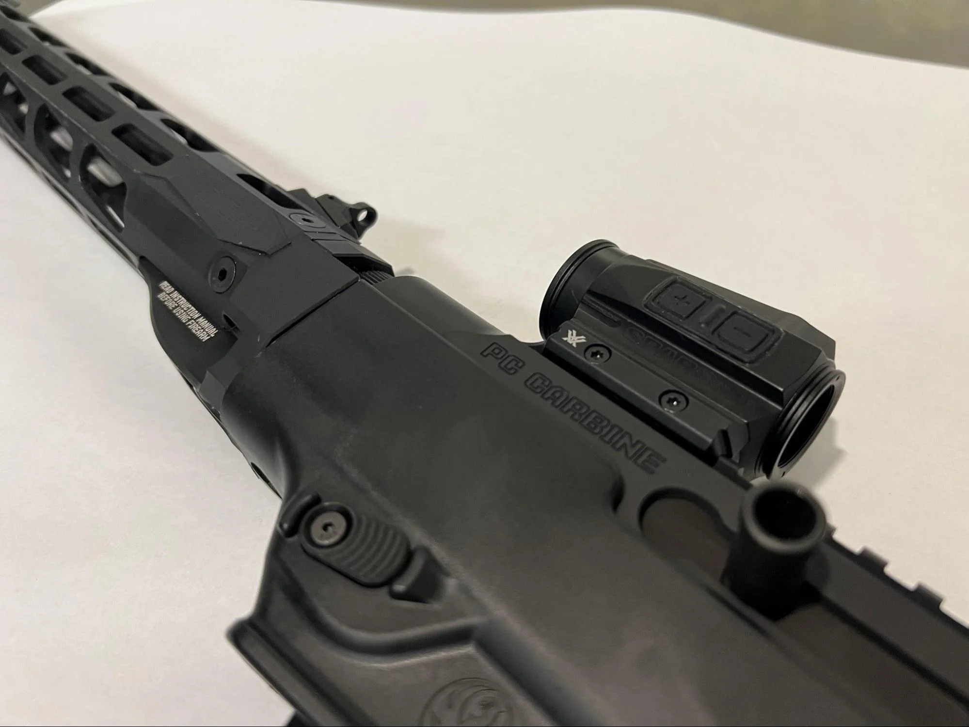 ruger pc carbine review vortex red dot