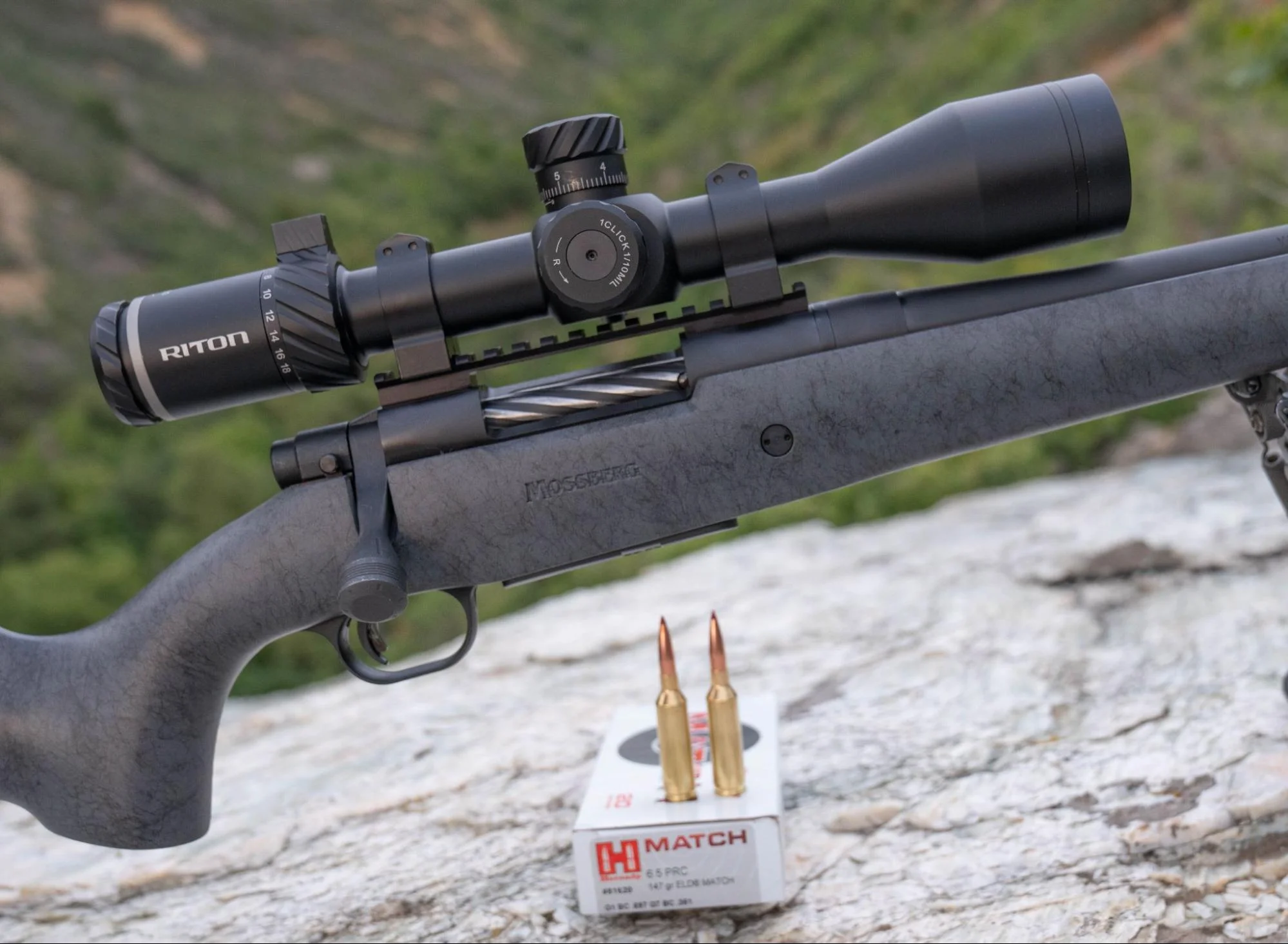 Riton Optics 3 PRIMAL 3-18x50mm Rifle Scope on mossberg patriot