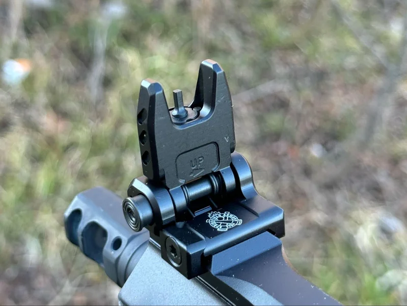 AR-15 front sight requiring a separate adjuster tool, not included