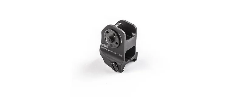 Using a bullet tip for rear sight adjustment on a Daniel Defense AR-15