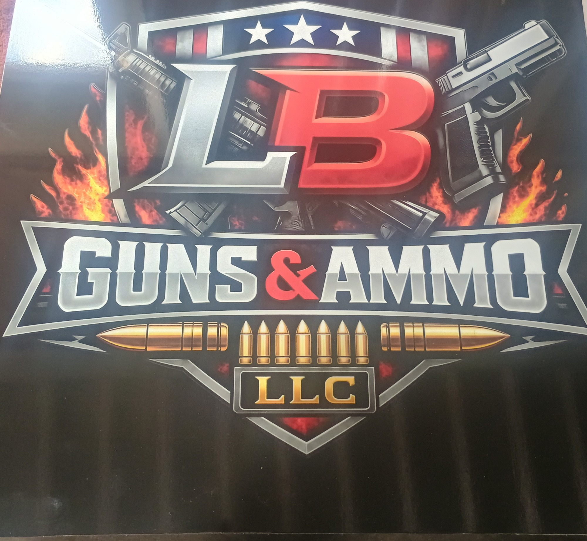 Lb guns and ammo llc logo