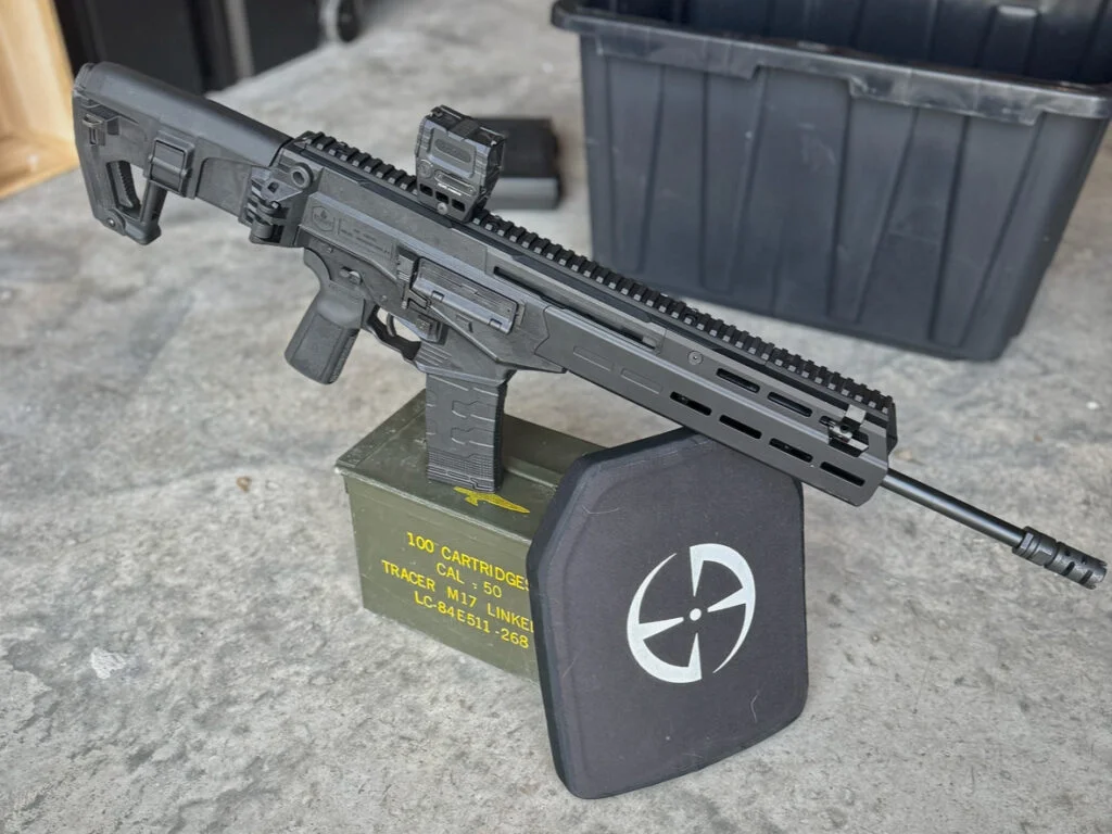 IWI Carmel on ammo can la police gear plate