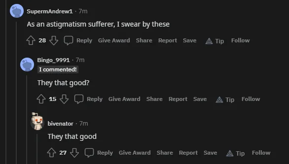 as an astigmatism