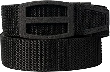 Men's Belt, Nexbelt EDC Titan Black Nylon Gun Tactical Ratchet Belt for Concealed Carry